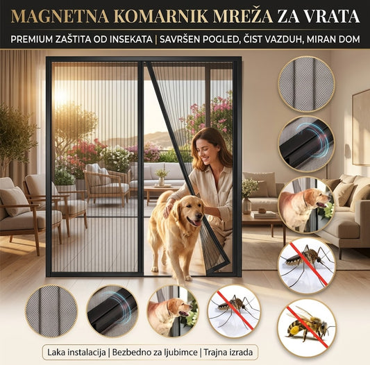 🦟 Magnetni Komarnik Mreža Za Vrata-🌿 Svež vazduh, bez insekata.