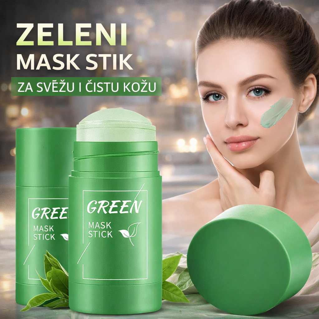 🌿 Green Mask 1+1 GRATIS – Tvoje lice zaslužuje prirodnu čistoću i sjaj!