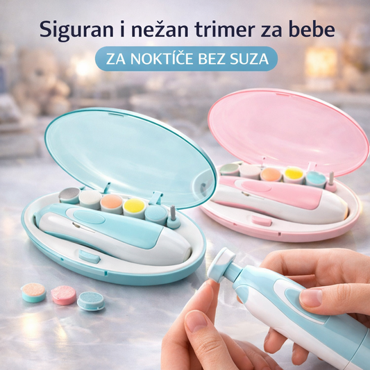 🍼 Električni Trimer za Nokte za Bebe – Bezbedno, Tiho i Bez Suza