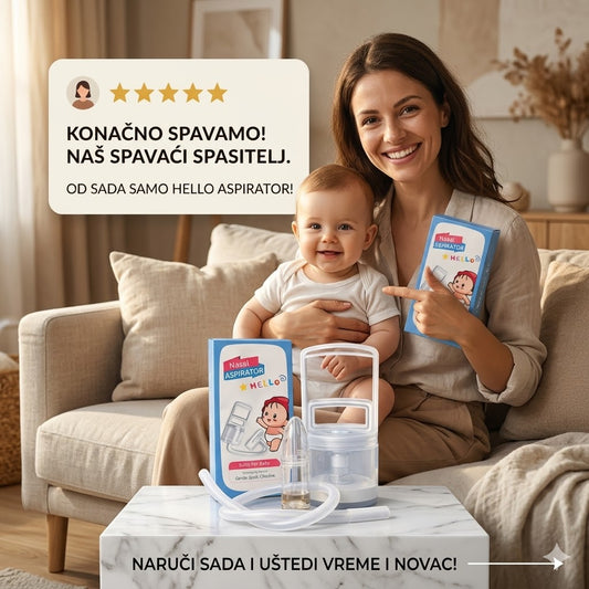 Nasal Aspirator Hello-Lakše disanje za bebu, miran san za vas 💗